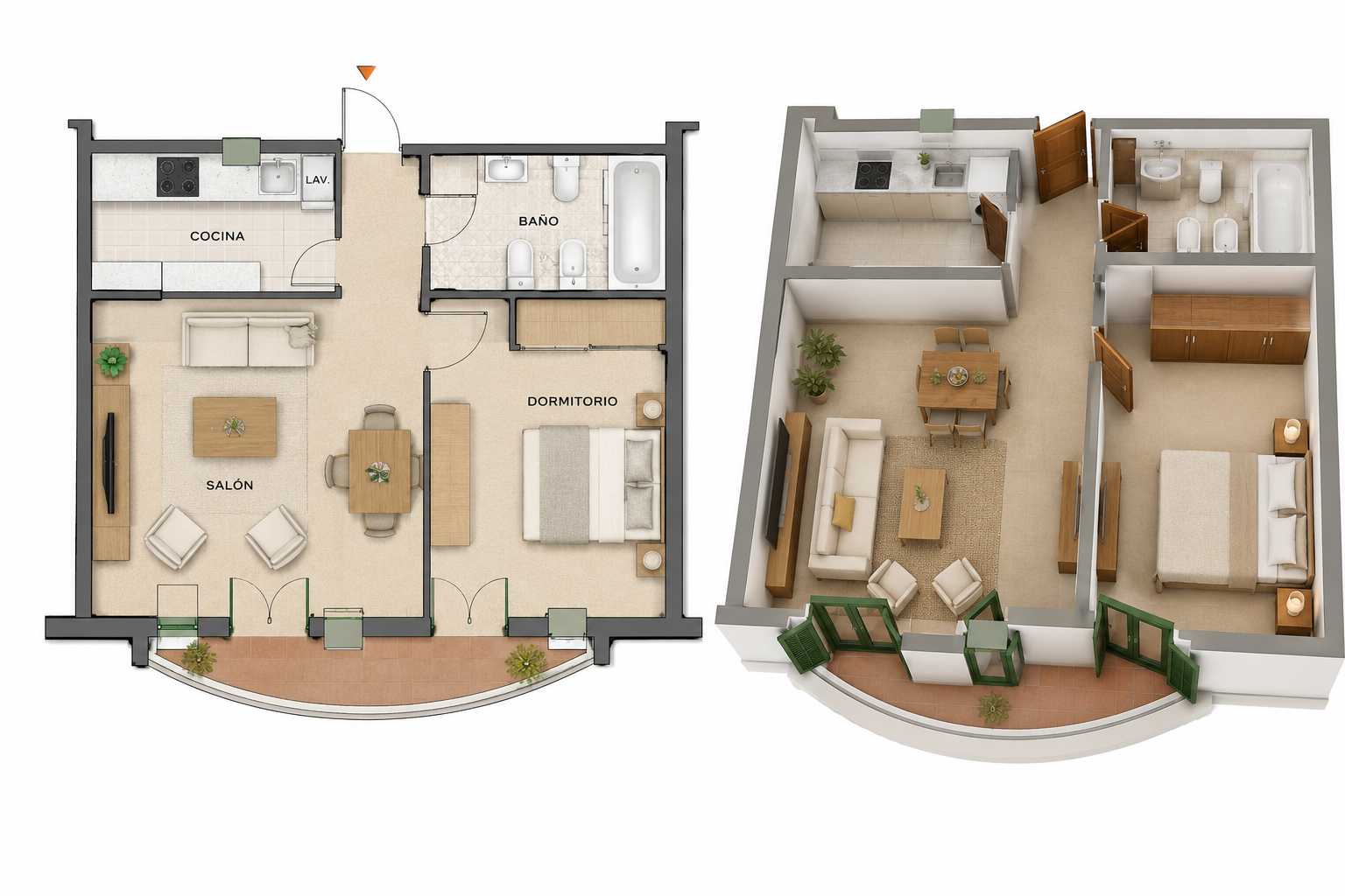 1 Bedroom Apartment in Málaga - Photo 11