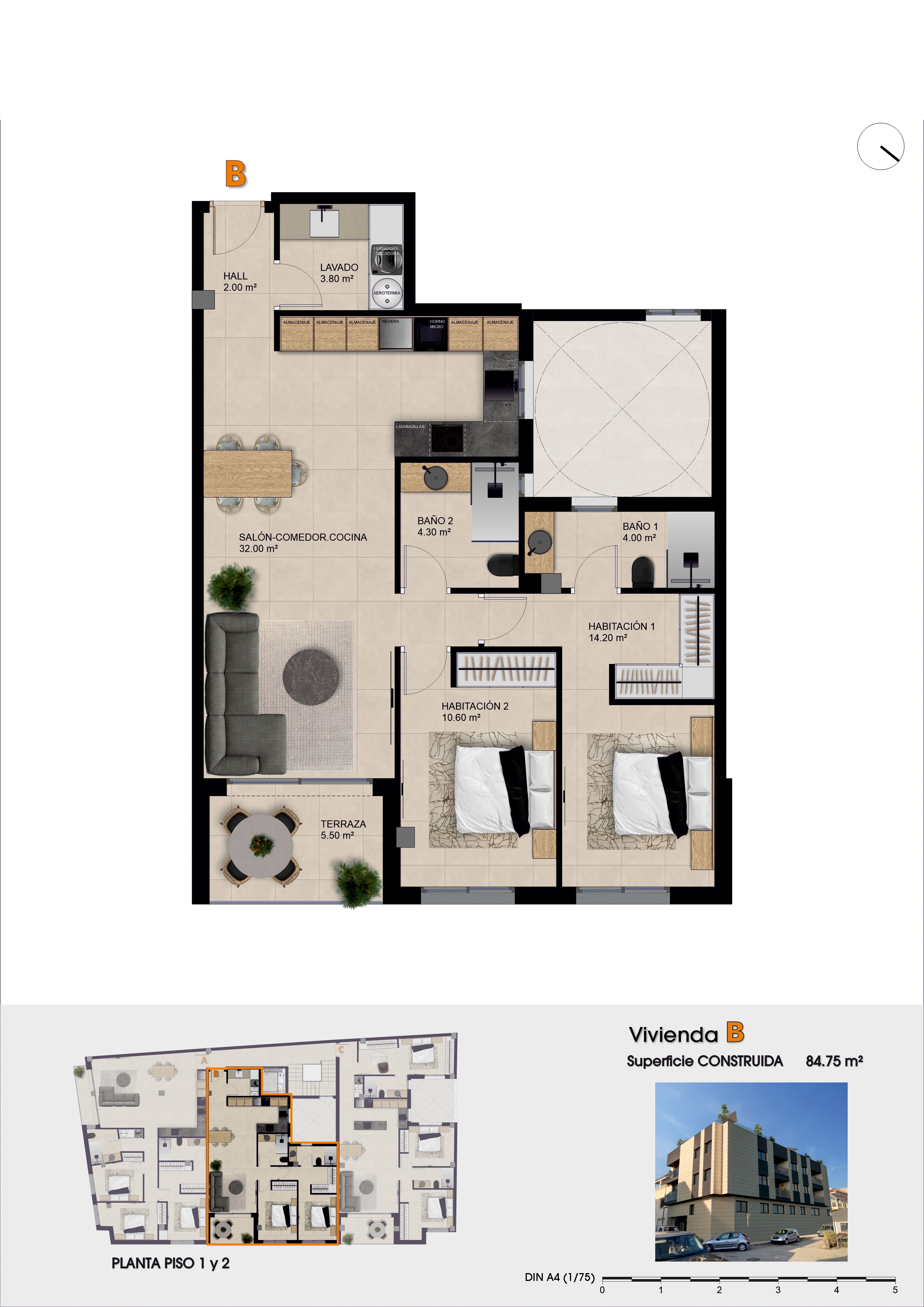 Apartamento com 2 quartos com piscina em Alicante, Espanha – Foto 7