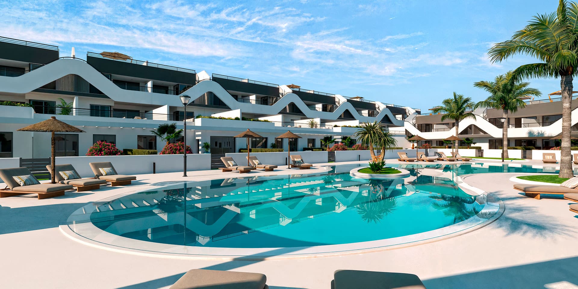 Moradia com 2 quartos com piscina em Alicante, Espanha – Foto 1