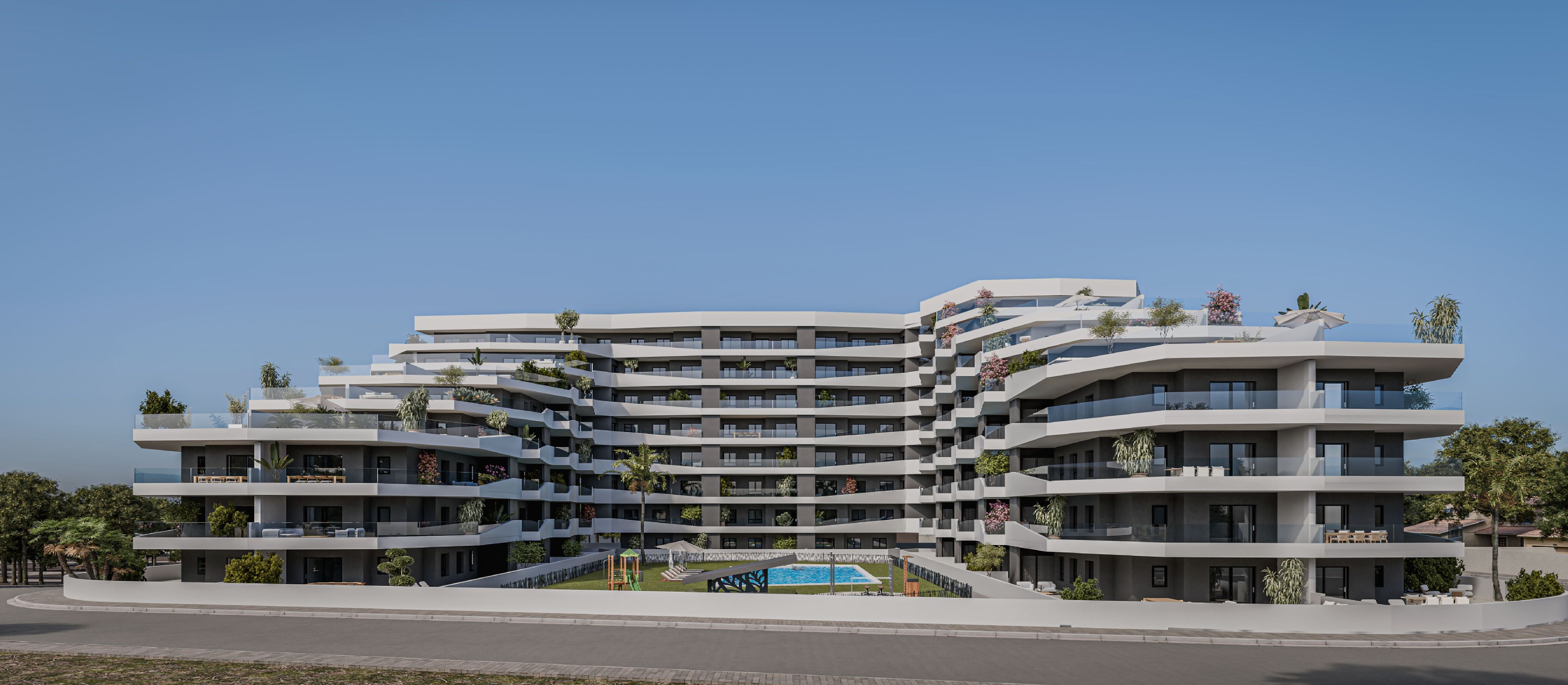 Apartamento com 2 quartos com piscina em Alicante, Espanha – Foto 1