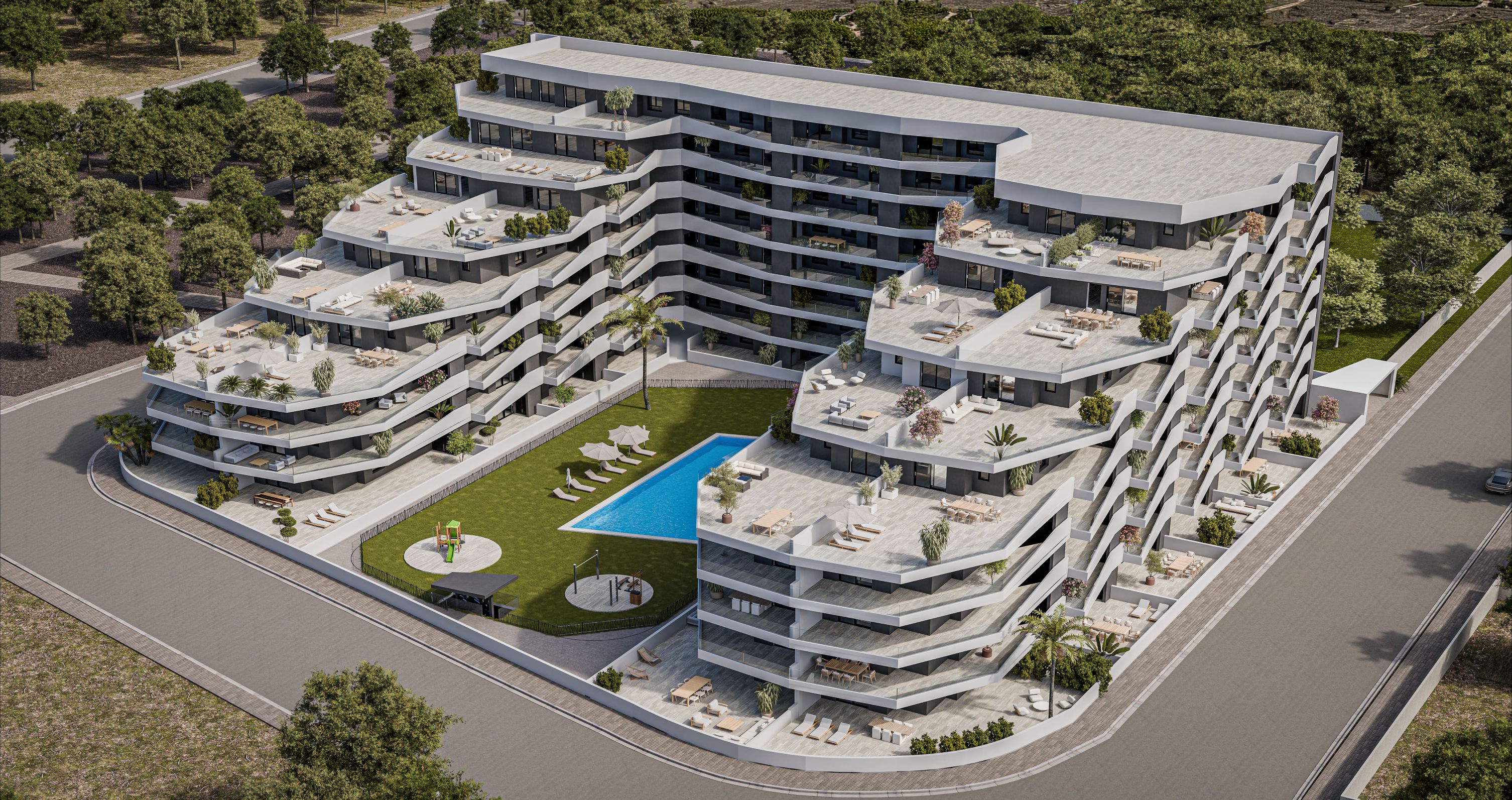 Apartamento com 2 quartos com piscina em Alicante, Espanha – Foto 2