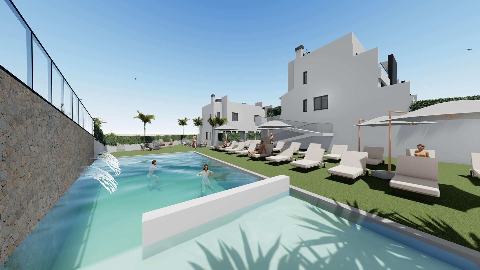 Moradia com 2 quartos com piscina em Alicante, Espanha – Foto 1