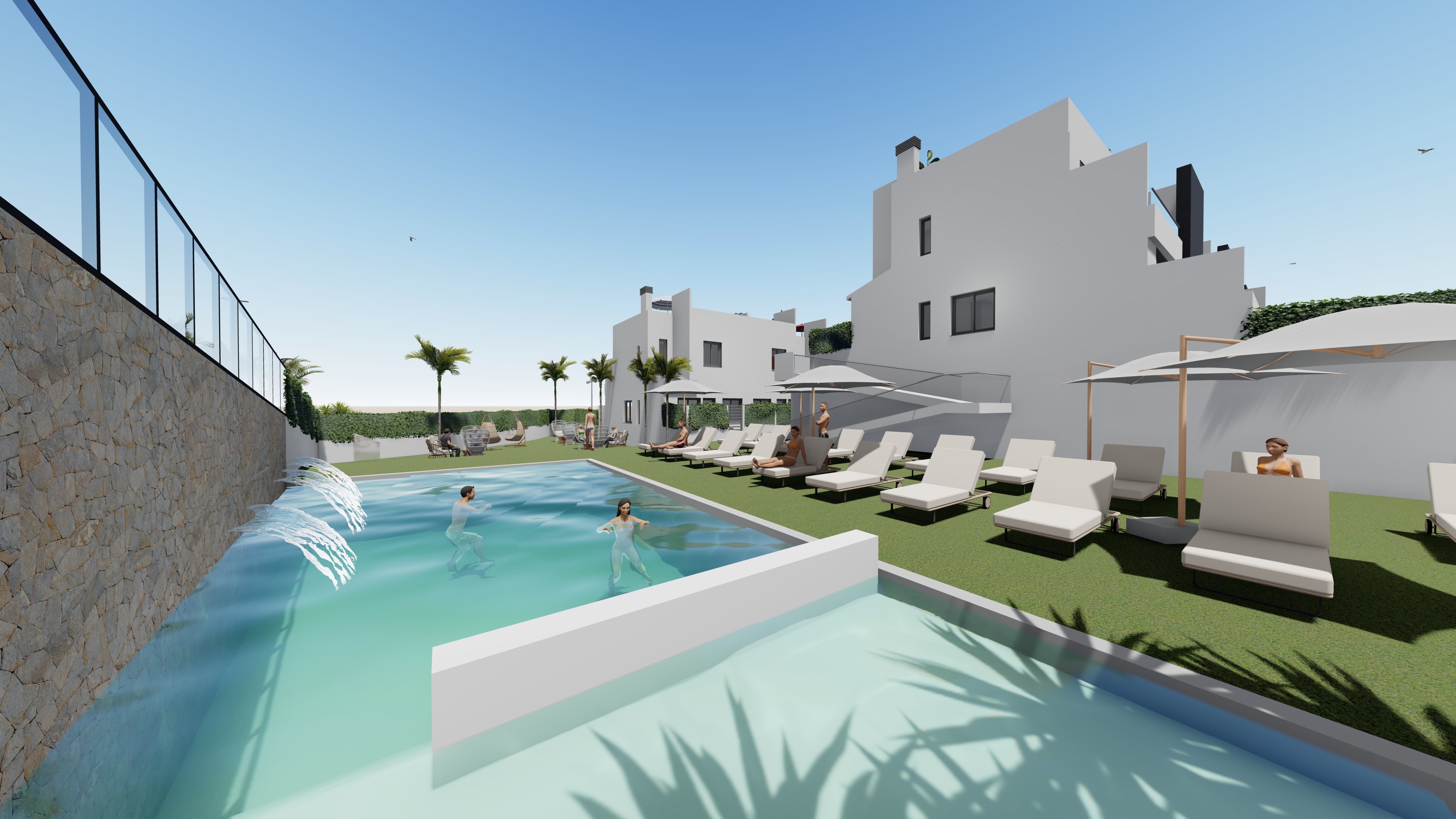 Moradia com 2 quartos com piscina em Alicante, Espanha – Foto 1