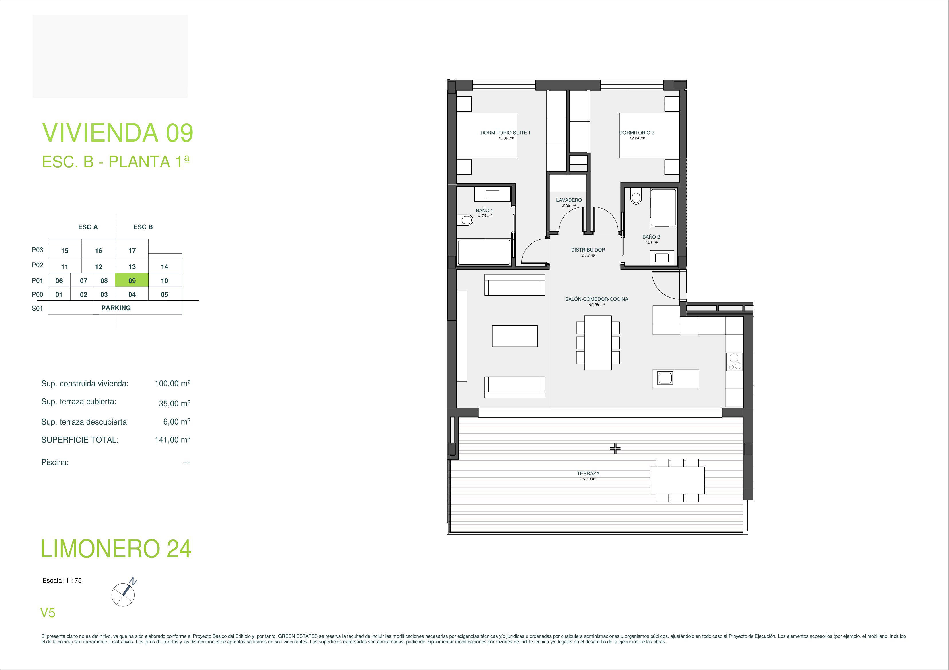 Apartamento com 2 quartos com piscina em Alicante, Espanha – Foto 29
