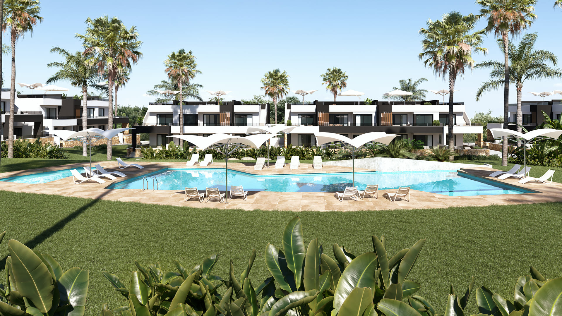 Moradia com 2 quartos com piscina em Alicante, Espanha – Foto 1