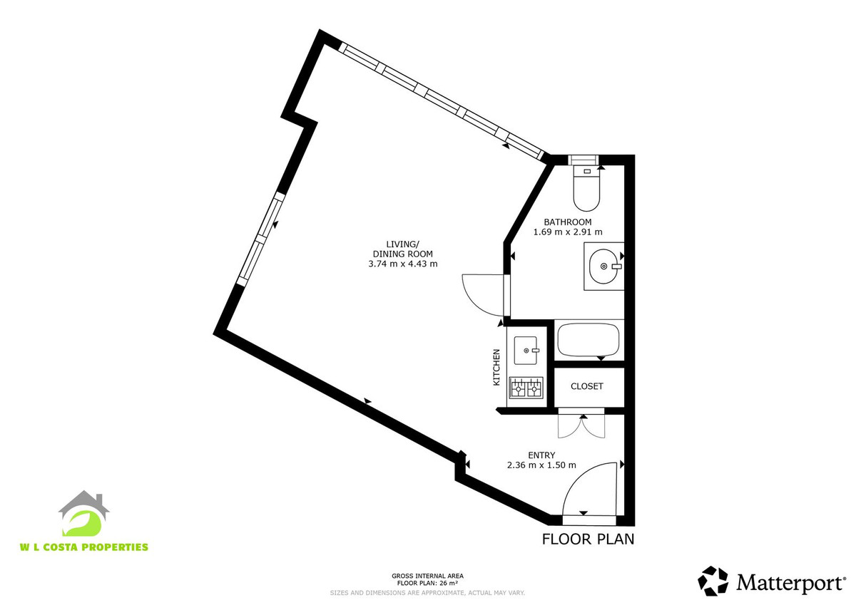 Apartamento com 1 quarto com vista mar em Málaga, Espanha – Foto 11