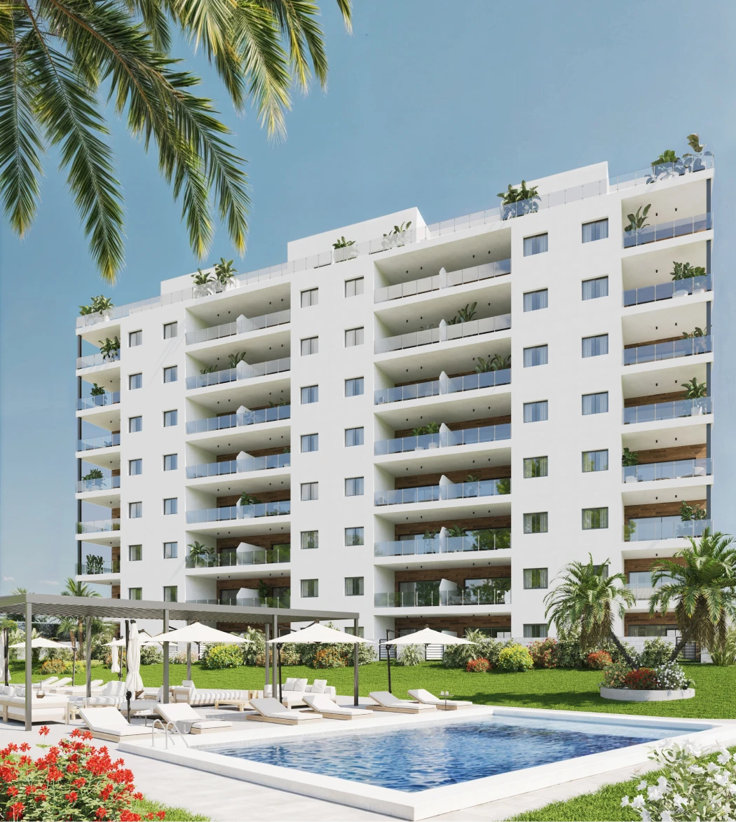 Apartamento com 2 quartos com piscina em Alicante, Espanha – Foto 1