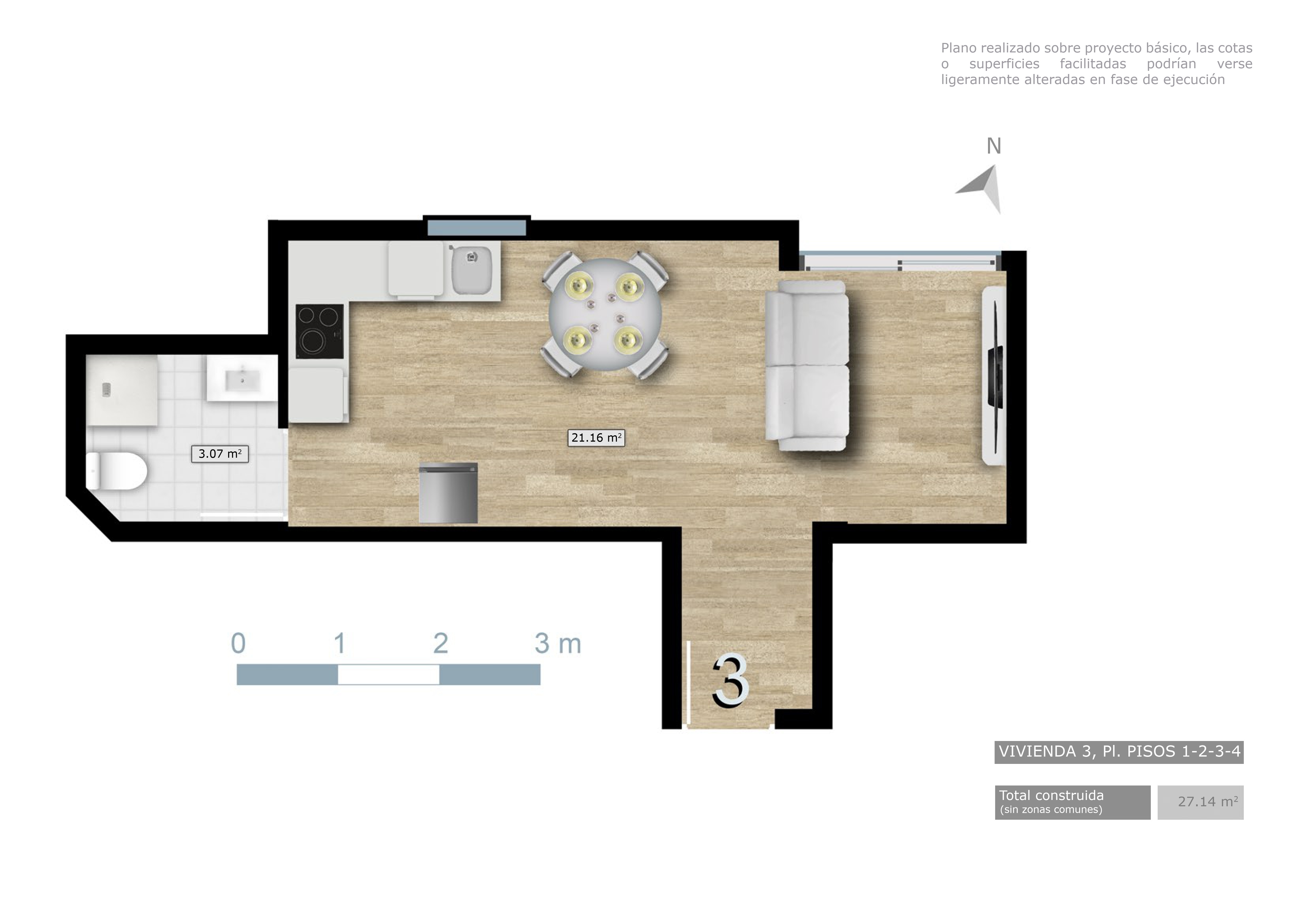 Apartamento com 1 quarto com vista mar em Alicante, Espanha – Foto 30