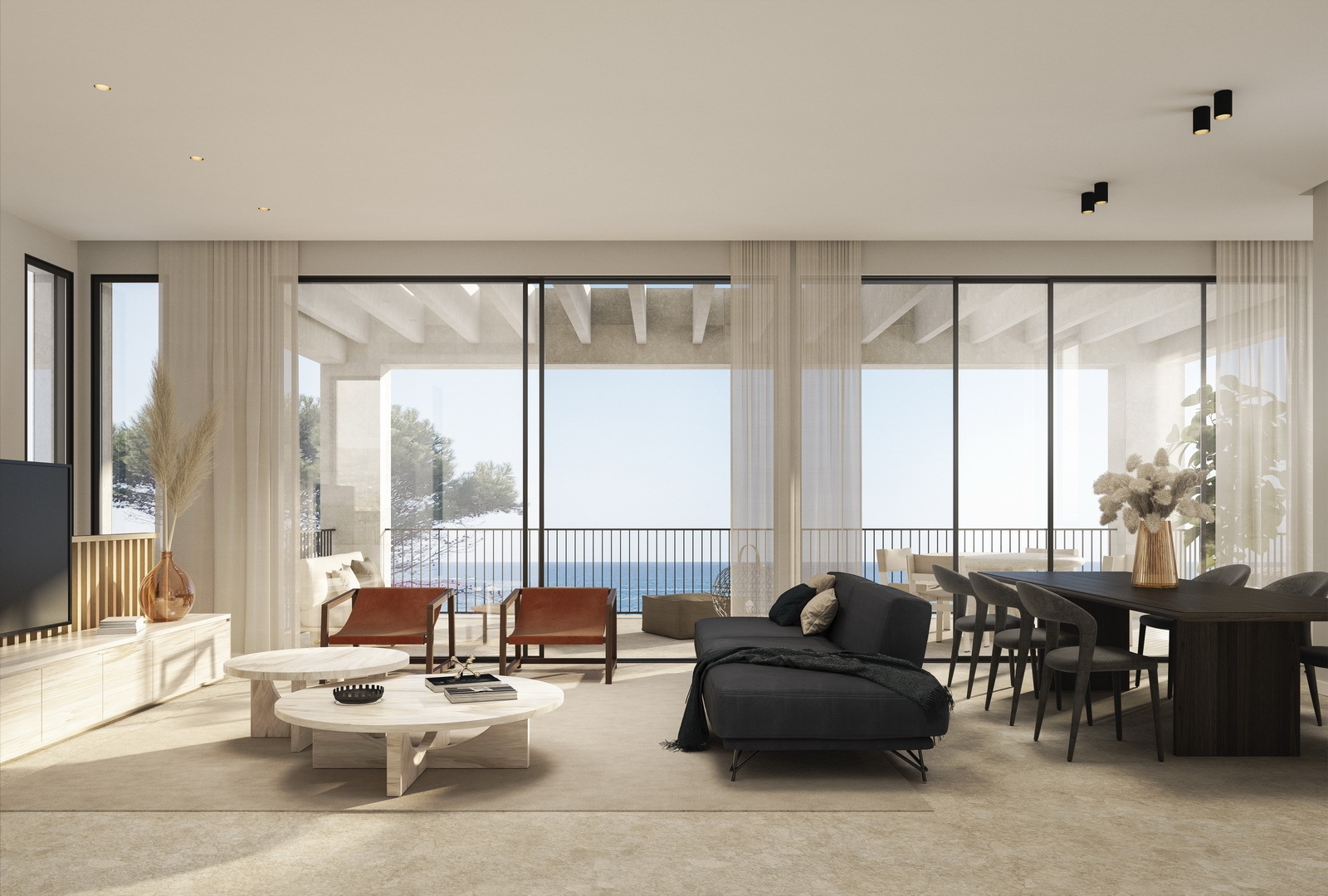 Villa con 3 camere vista mare a Baleari, Spagna – Foto 8