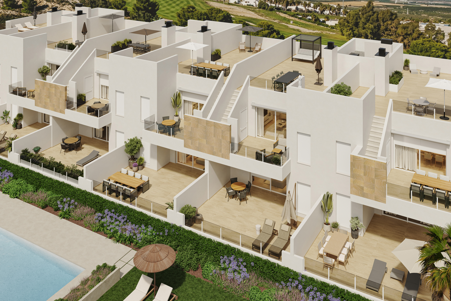 Moradia com 2 quartos com piscina em Alicante, Espanha – Foto 2