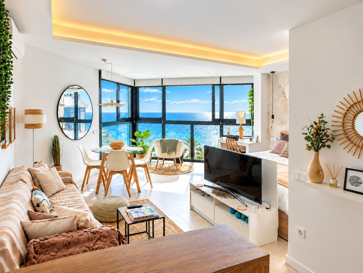 Appartement de 1 chambre vue mer à Malaga, Espagne – Photo 2