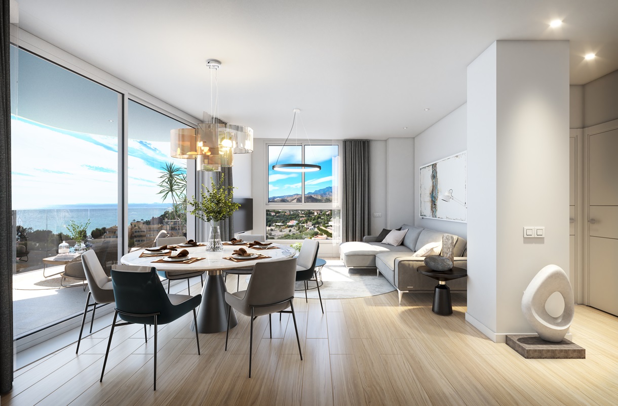 Apartamento com 2 quartos com vista mar em Alicante, Espanha – Foto 1