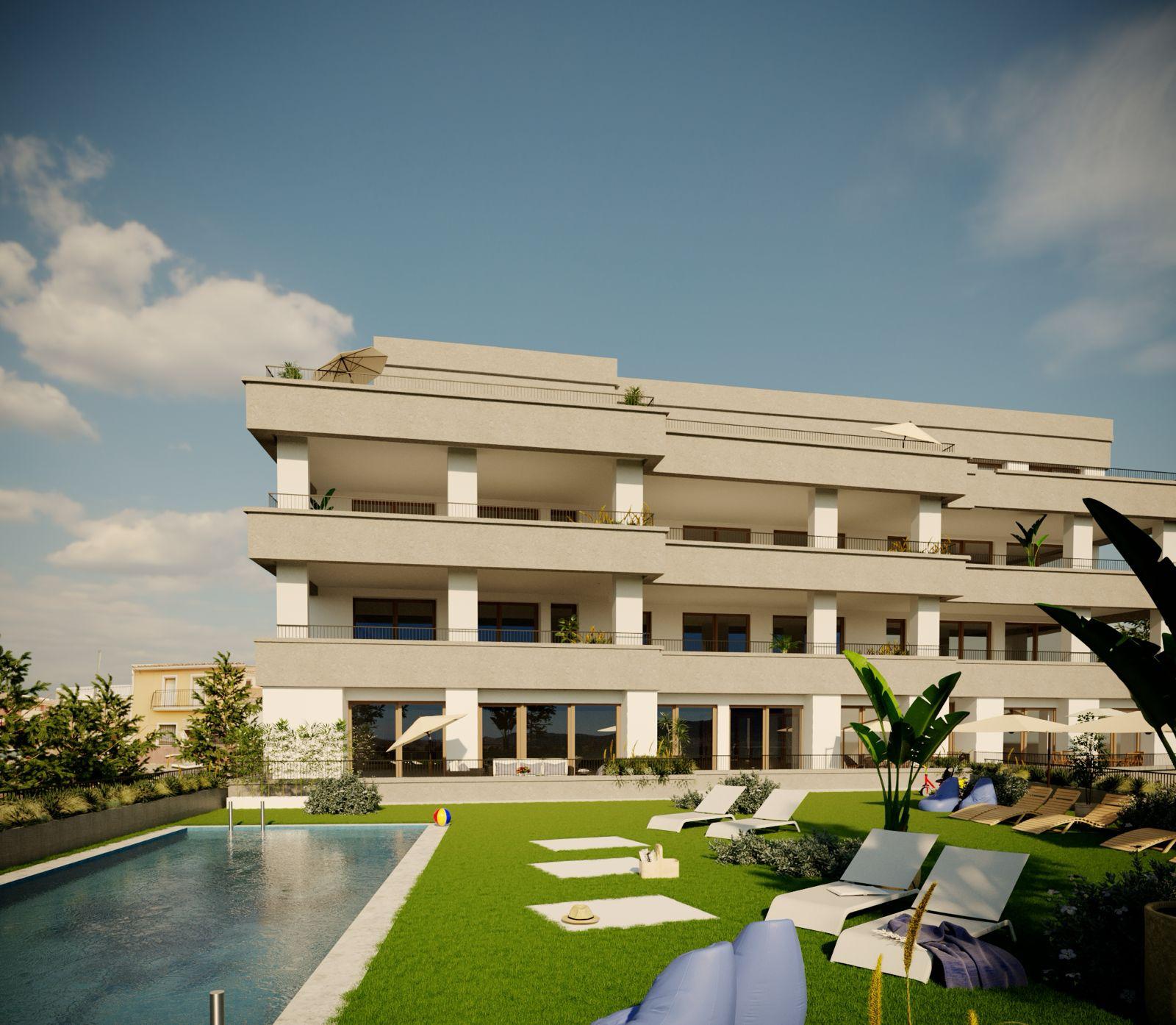 Apartamento com 2 quartos com piscina em Alicante, Espanha – Foto 1