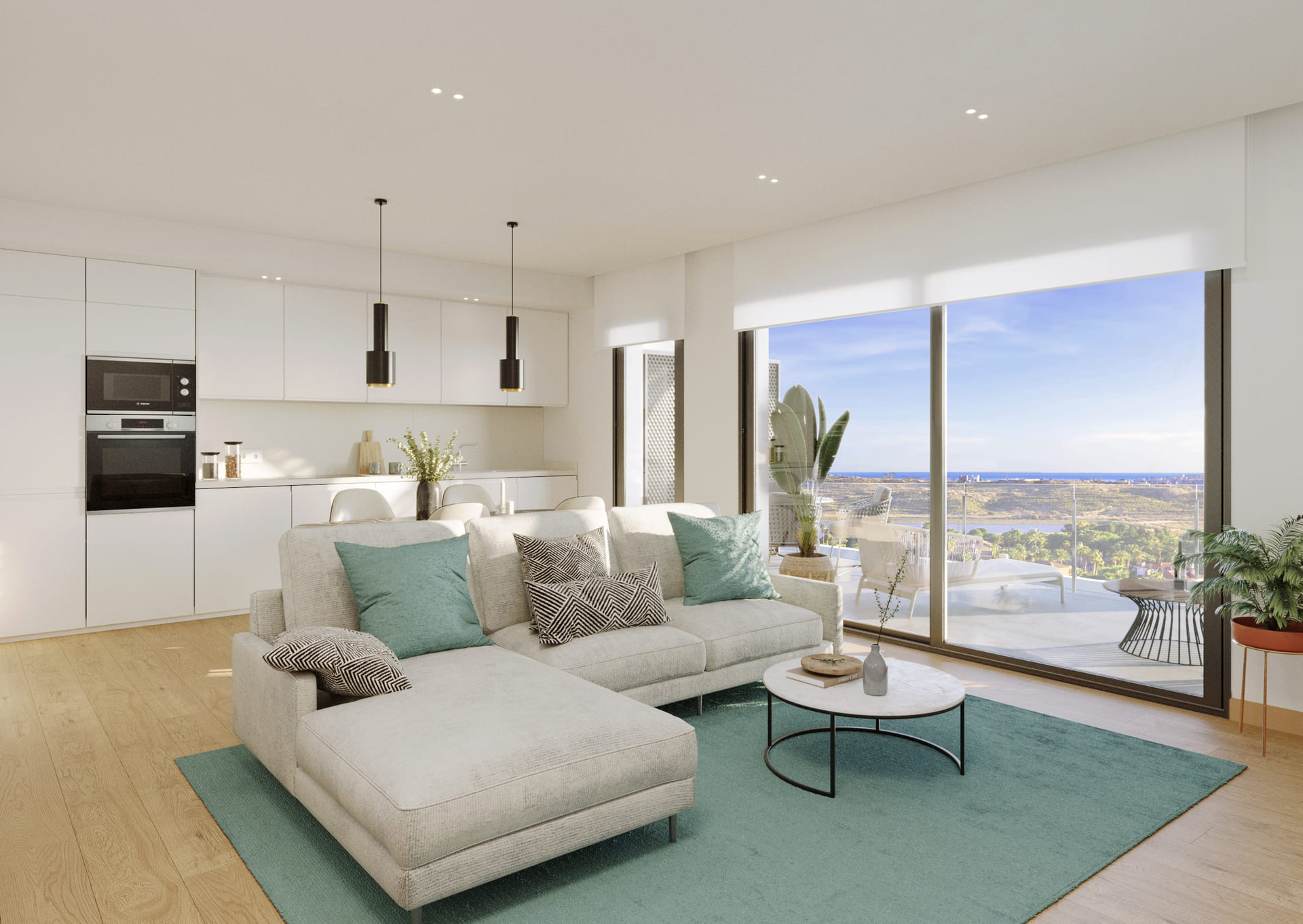 Apartamento com 2 quartos com vista mar em Alicante, Espanha – Foto 2