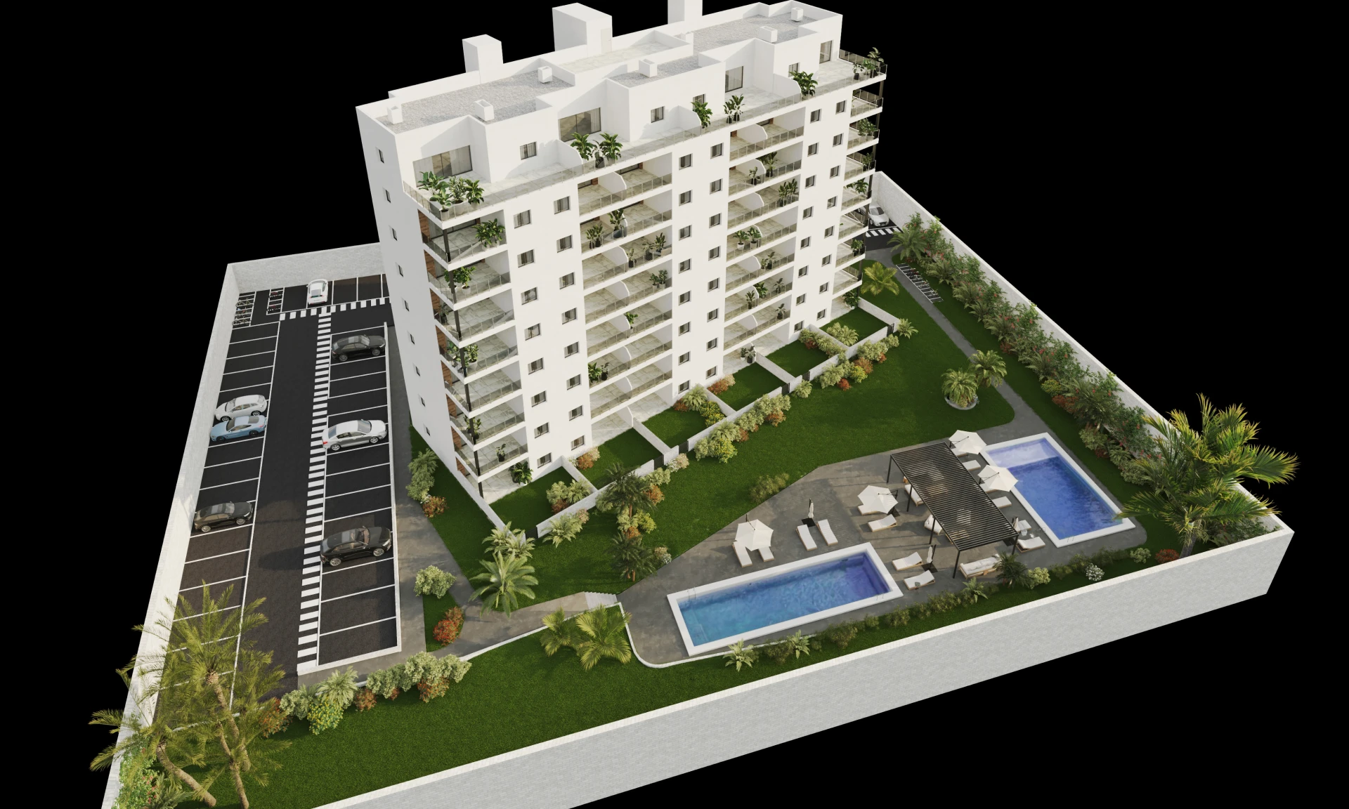 Apartamento com 2 quartos com piscina em Alicante, Espanha – Foto 3