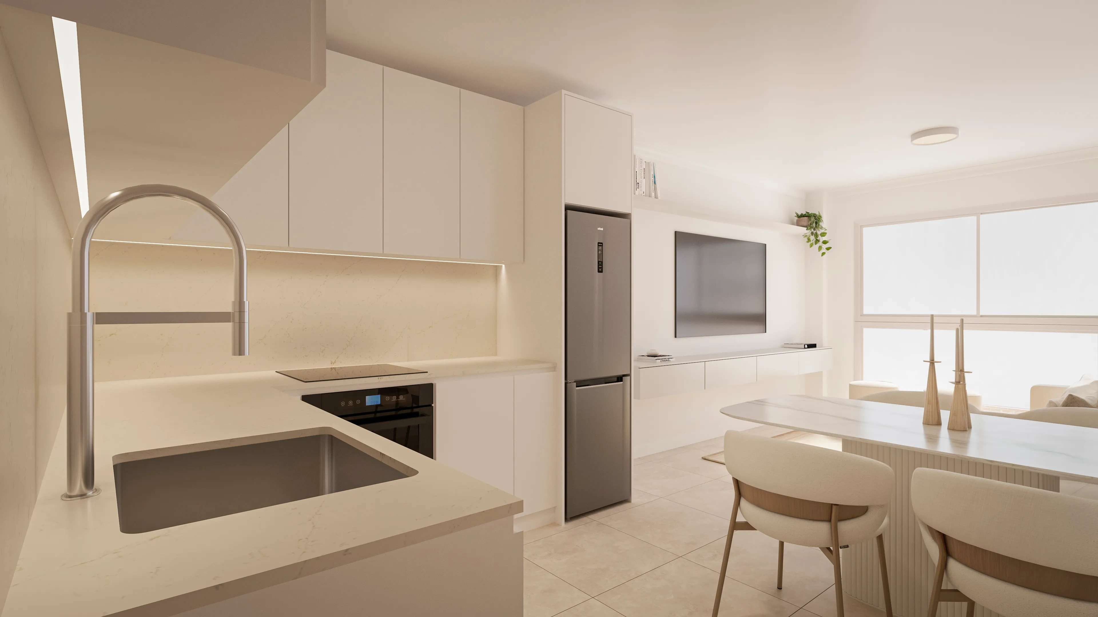 Apartamento com 1 quarto com vista mar em Alicante, Espanha – Foto 21
